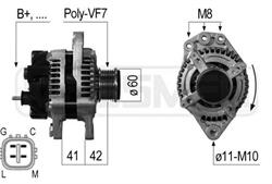 ALTERNATORE DENSO 12 V 1042103732