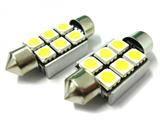 LAMPADA LED,MODELLO SILURO A 6 LED SMD 5050 39mm 12V